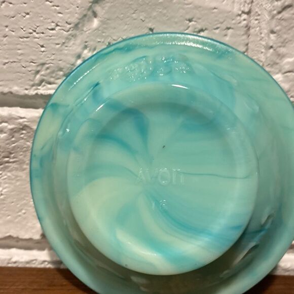 Vintage Avon Jadeite Blue Green Mini Pitcher & Basin - Picture 9 of 9